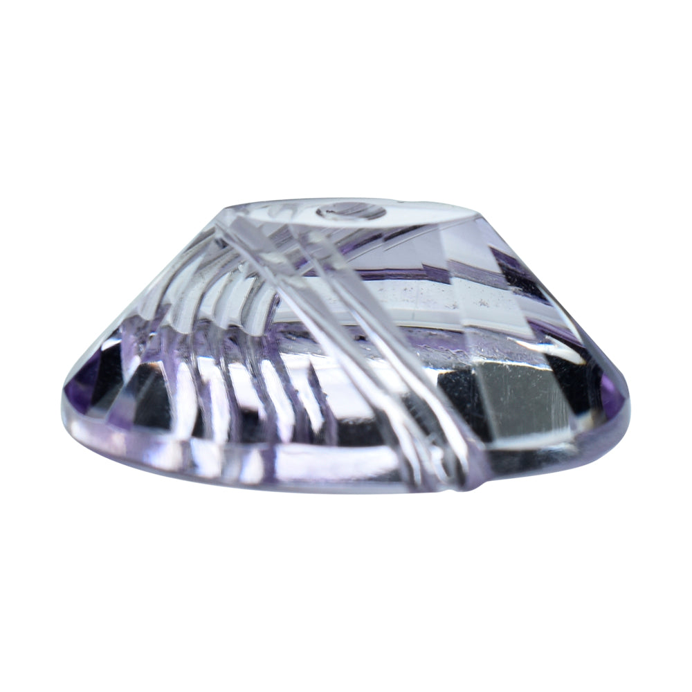 PINK AMETHYST FLAT BUFFTOP EVIL EYE OVAL (DES#112) (LITE) 20X15MM 15.62 Cts.