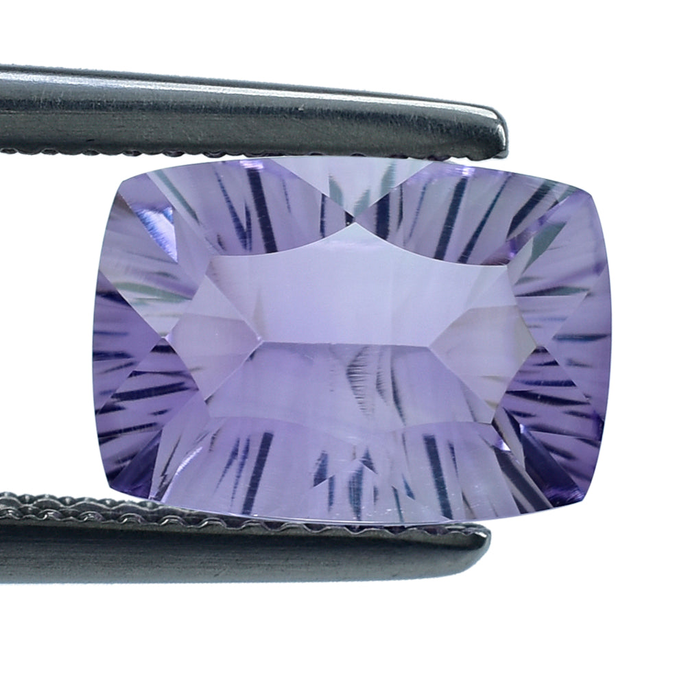 PINK AMETHYST CONCAVE CUT CUSHION(MEDIUM) 14X10MM 5.42 Cts.
