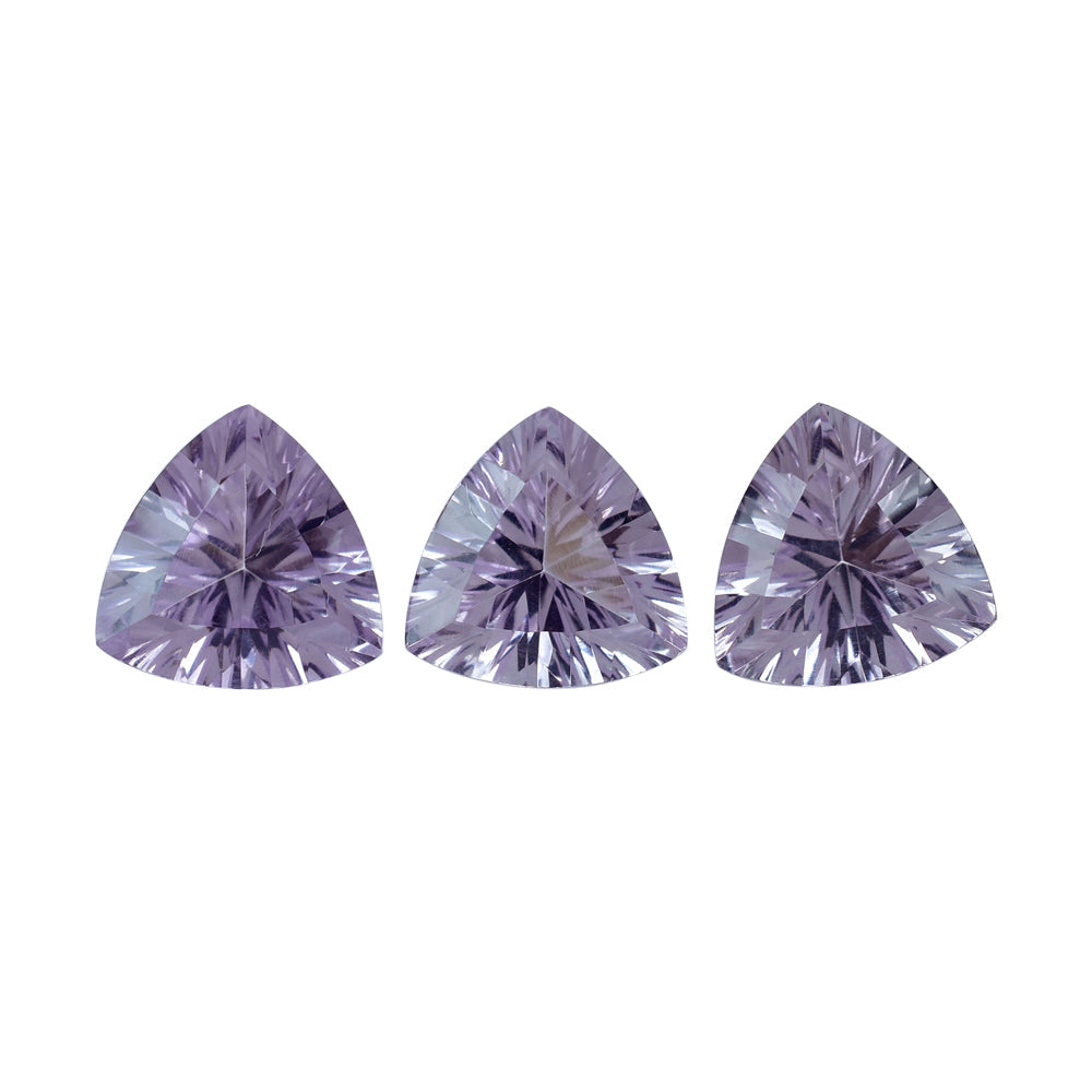 PINK AMETHYST CONCAVE CUT TRILLION 10MM 2.75 Cts.