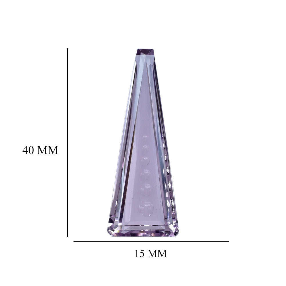 PINK AMETHYST SUPER BUBBLE TRAPEZOID (DES#121) 40X15MM 27.33 Cts.