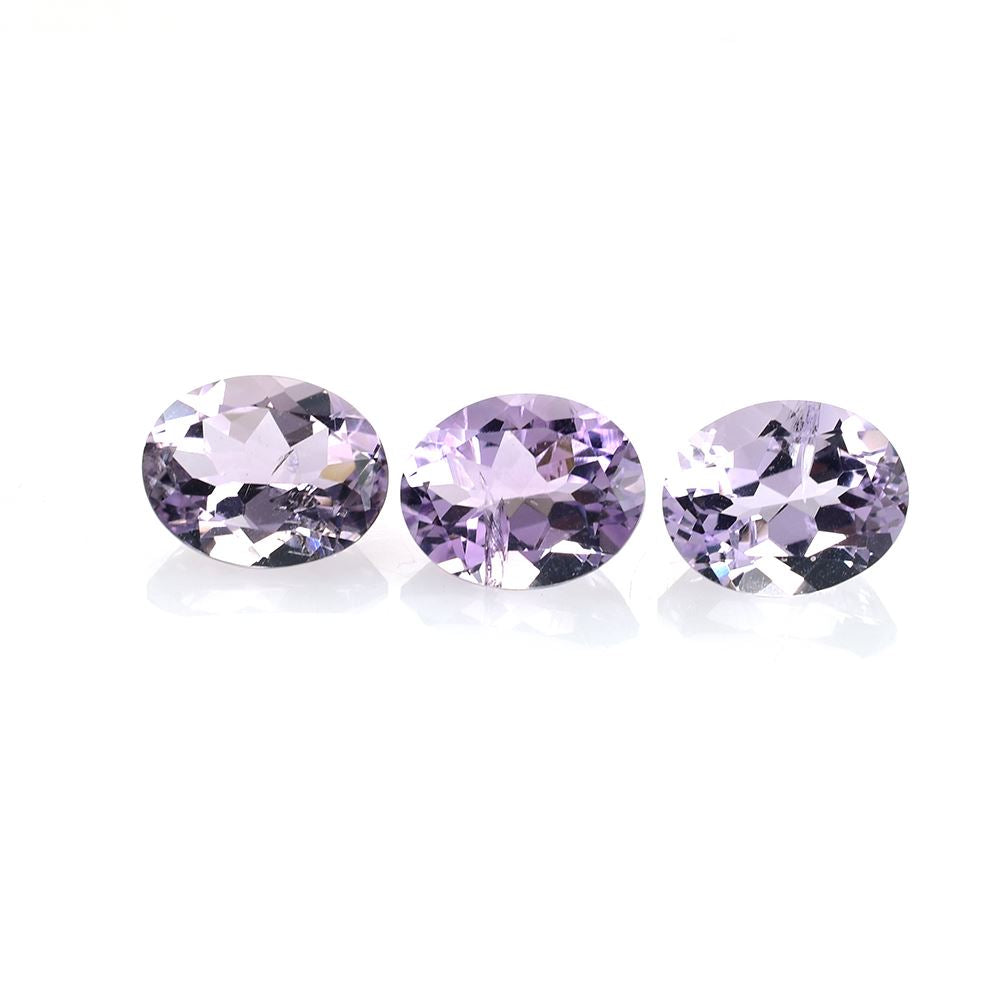 PINK AMETHYST CUT OVAL (VERY LIGHT)(HI) 10.00X8.00 MM 2.27 CTS