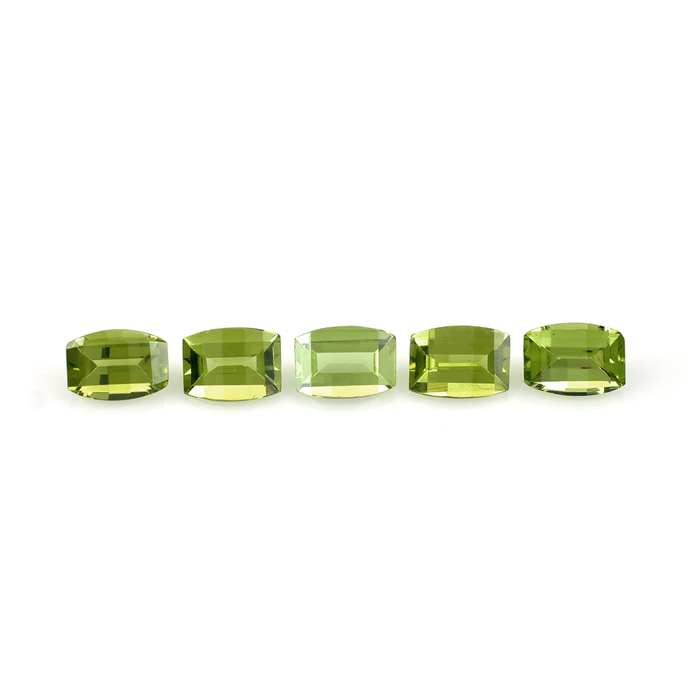 PERIDOT CUT BARREL 7X5MM 1.00 Cts.