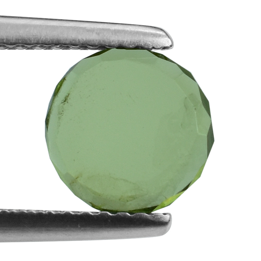 PERIDOT FACETED ROUNDEL PLATES (SI) 8MM 1.67 Cts.