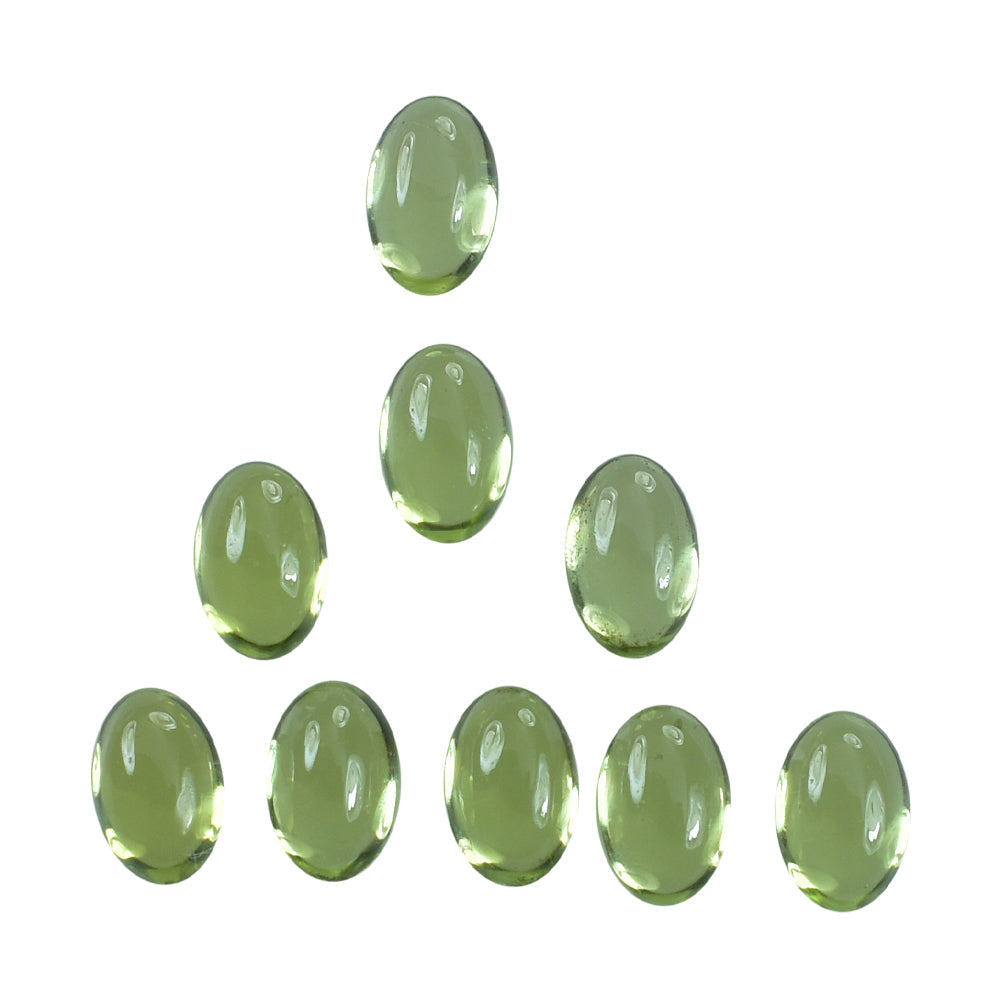 PERIDOT OVAL CAB (CLEAN) 4.50X3MM 0.26 Cts.