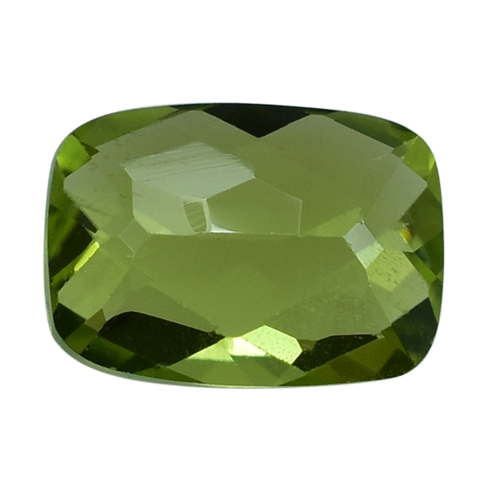 PERIDOT CHECKER CUT CUSHION 7.30X5.30MM 1.15 Cts.