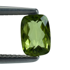 PERIDOT CHECKER CUT CUSHION 7.30X5.30MM 1.15 Cts.
