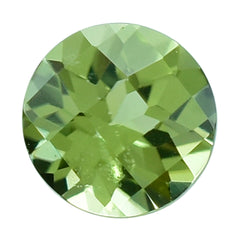 PERIDOT CHECKER CUT (GREEN/CLEAN) ROUND 4.00X4.00 MM 0.27 Cts.