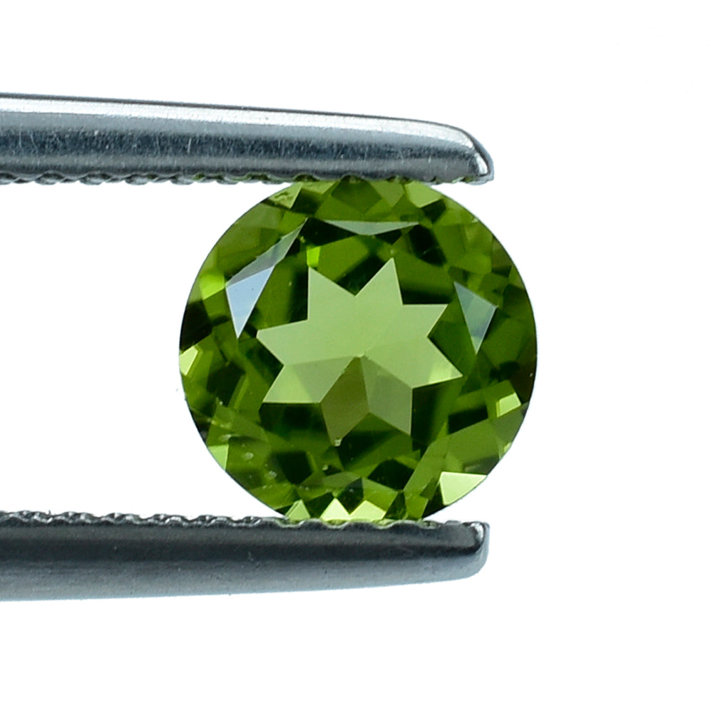 PERIDOT CUT (GREEN/CLEAN) ROUND 6.50X6.50 MM 1.15 Cts.