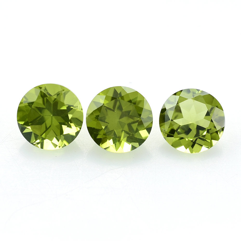 PERIDOT CUT (GREEN/CLEAN) ROUND 6.50X6.50 MM 1.15 Cts.