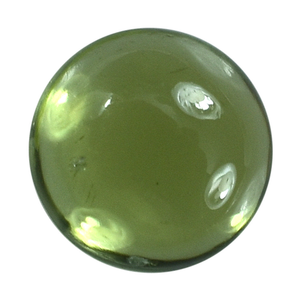 PERIDOT PLAIN CAB (GREEN/CLEAN) ROUND 5.00X5.00 MM 0.63 Cts.