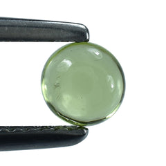 PERIDOT PLAIN CAB (GREEN/CLEAN) ROUND 5.00X5.00 MM 0.63 Cts.