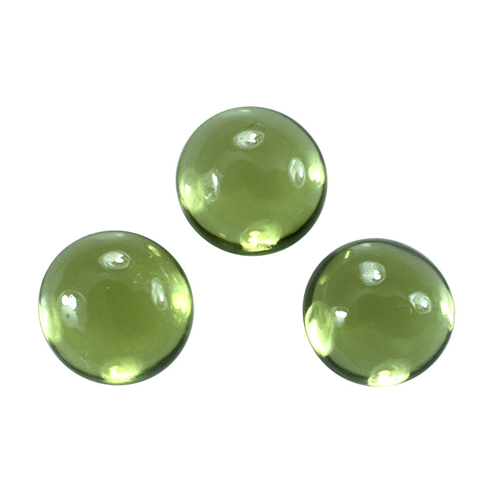 PERIDOT PLAIN CAB (GREEN/CLEAN) ROUND 5.00X5.00 MM 0.63 Cts.