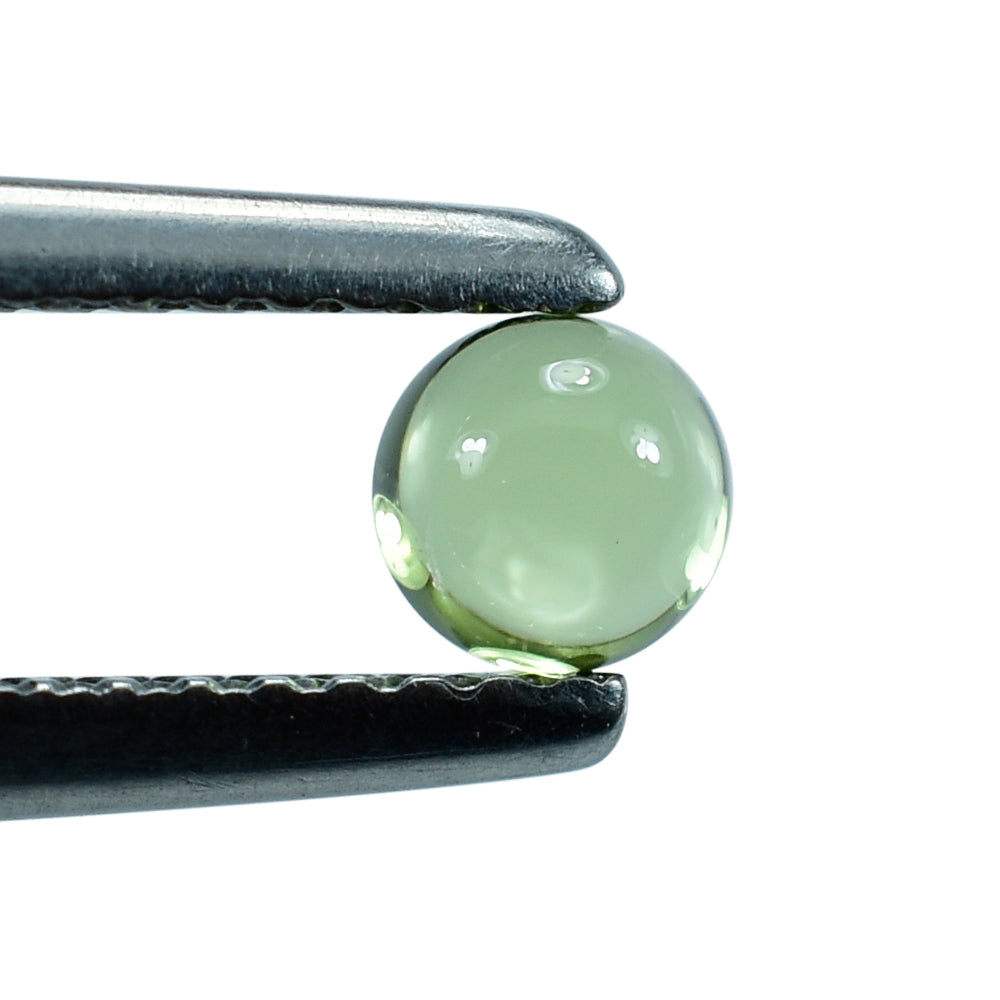 PERIDOT PLAIN CAB (GREEN/CLEAN) ROUND 4.00X4.00 MM 0.32 Cts.
