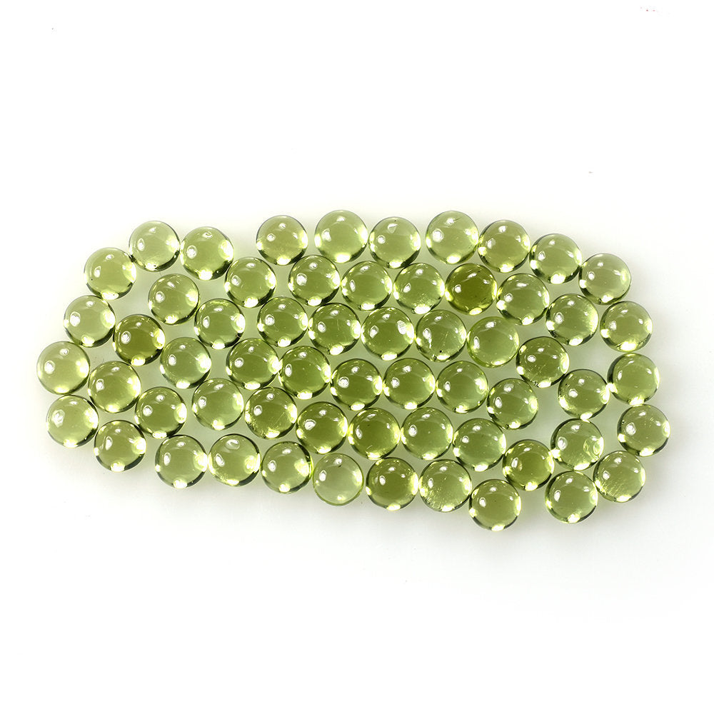 PERIDOT PLAIN CAB (GREEN/CLEAN) ROUND 4.00X4.00 MM 0.32 Cts.