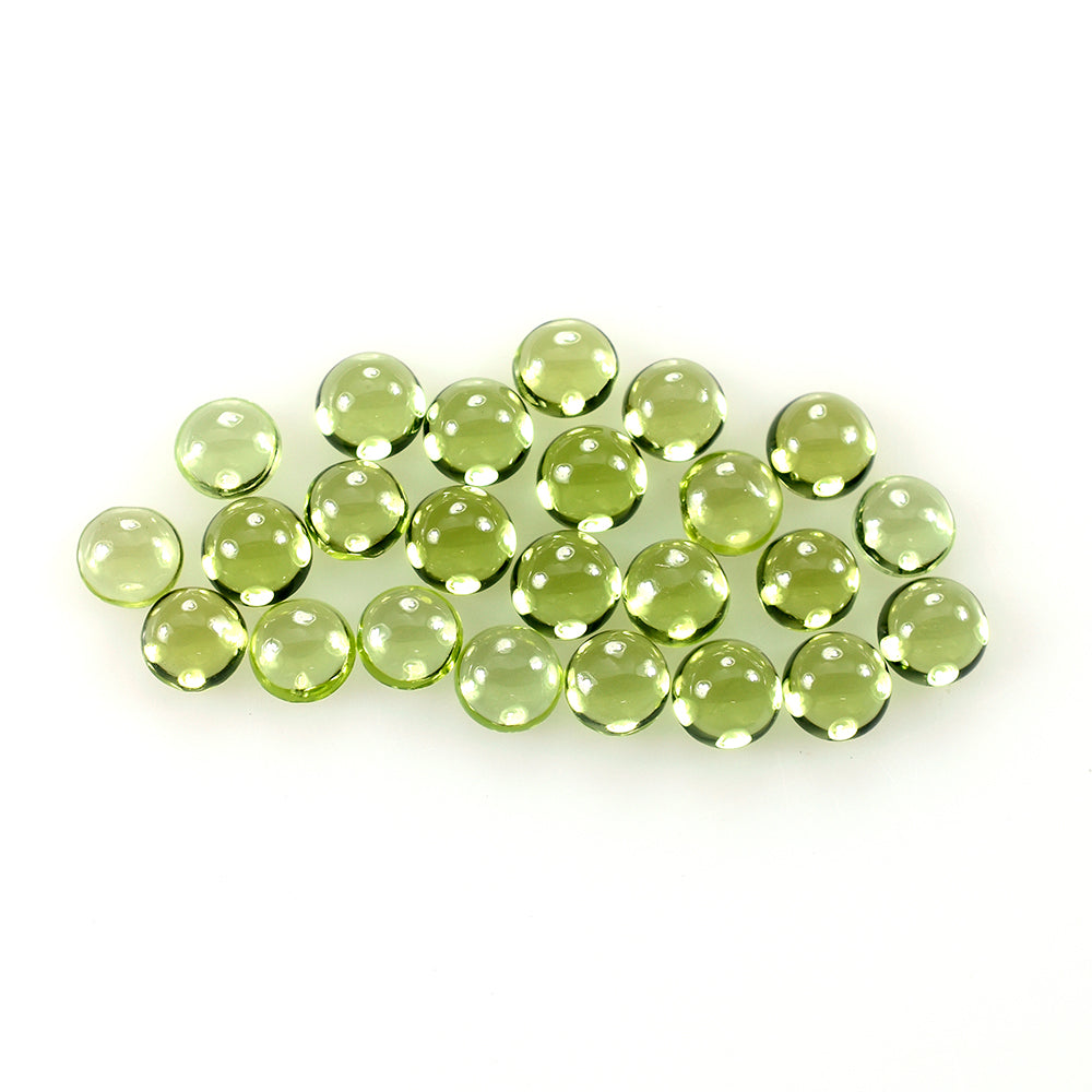 PERIDOT PLAIN CAB (GREEN/CLEAN) ROUND 4.00X4.00 MM 0.32 Cts.