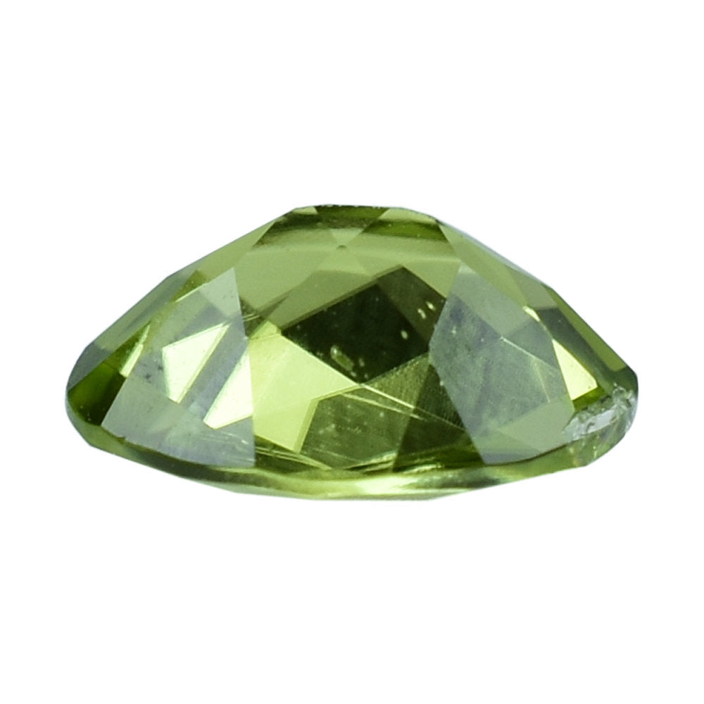 PERIDOT CHECKER CUT (GREEN/CLEAN) OVAL 8.00X6.00 MM 1.14 Cts.