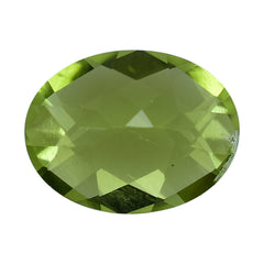 PERIDOT CHECKER CUT (GREEN/CLEAN) OVAL 8.00X6.00 MM 1.14 Cts.