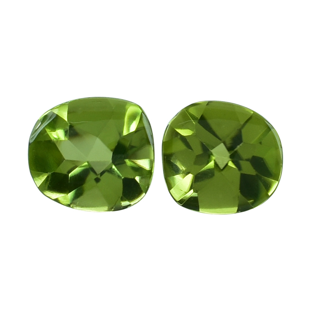 PERIDOT BUFFTOP IRREGULAR CUSHION (TOP) 6.50X6MM 0.87 Cts.