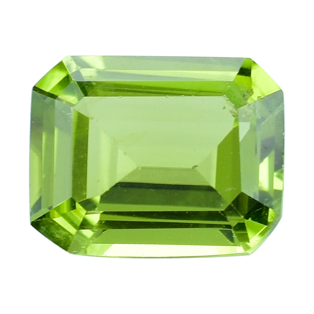 PERIDOT STEP CUT OCTOGON (GREEN COLOR\CLEAN) 10.00X8.00 MM 3.16 Cts.