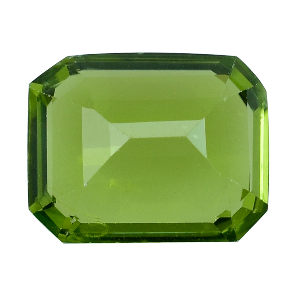 PERIDOT STEP CUT OCTOGON (GREEN COLOR\CLEAN) 10.00X8.00 MM 3.16 Cts.