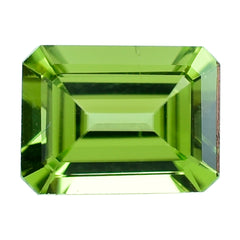 PERIDOT STEP CUT OCTOGON (GREEN COLOR\CLEAN) 8.00X6.00 MM 1.55 Cts.