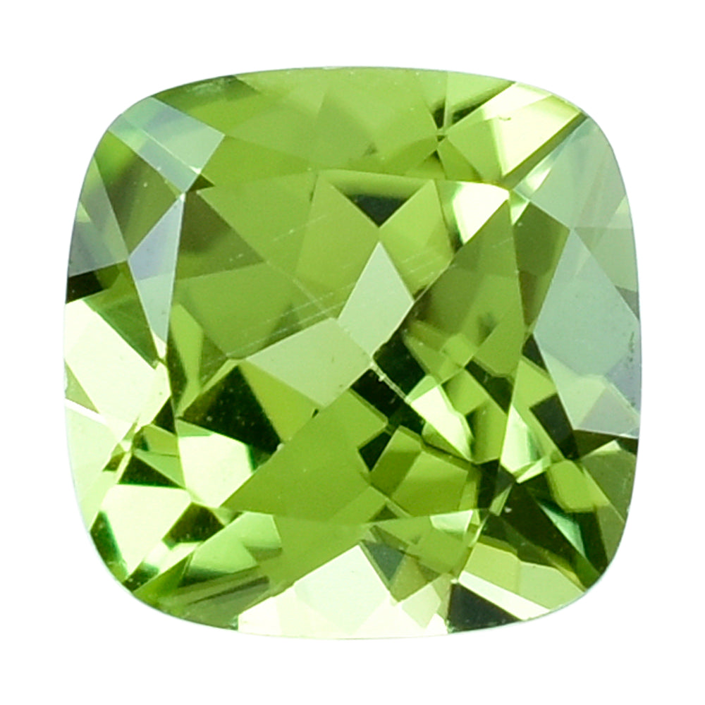 PERIDOT CUT (GREEN/CLEAN) CUSHION 6.00X6.00 MM 0.99 Cts.