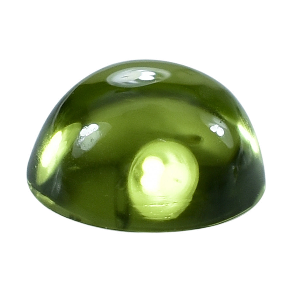 PERIDOT PLAIN CAB (GREEN/CLEAN) ROUND 8.00X8.00 MM 2.63 Cts.