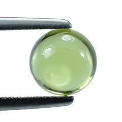 PERIDOT PLAIN CAB (GREEN/CLEAN) ROUND 8.00X8.00 MM 2.63 Cts.