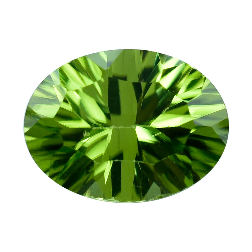 PERIDOT CONCAVE CUT (GREEN/CLEAN) OVAL 9.00X7.00 MM 1.88 Cts.