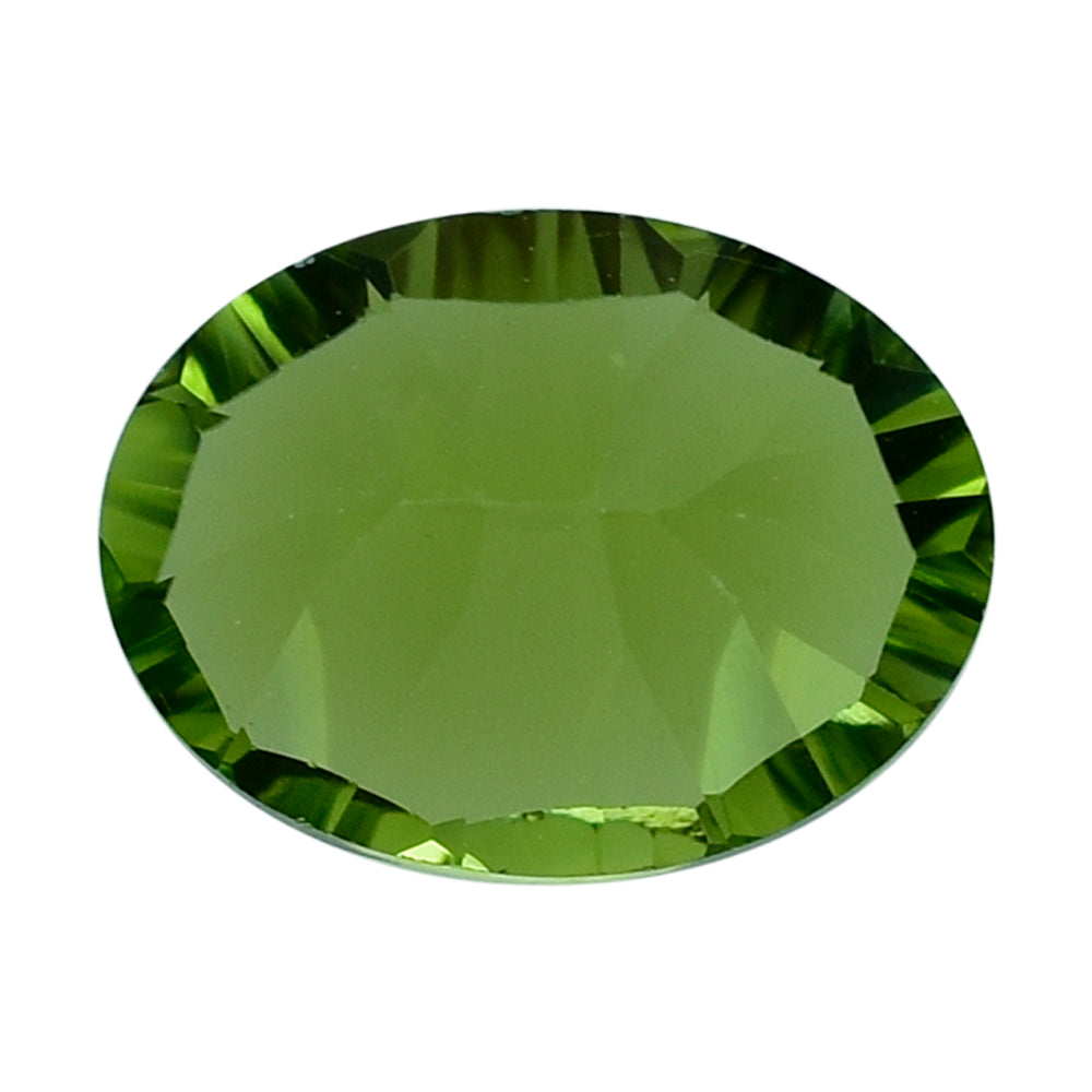 PERIDOT CONCAVE CUT (GREEN/CLEAN) OVAL 9.00X7.00 MM 1.88 Cts.