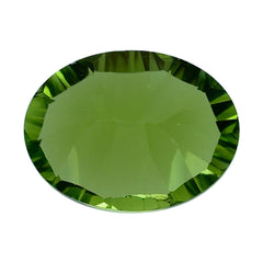 PERIDOT CONCAVE CUT (GREEN/CLEAN) OVAL 9.00X7.00 MM 1.88 Cts.