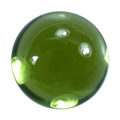 PERIDOT PLAIN CAB (GREEN/CLEAN) ROUND 7.00X7.00 MM 1.80 Cts.