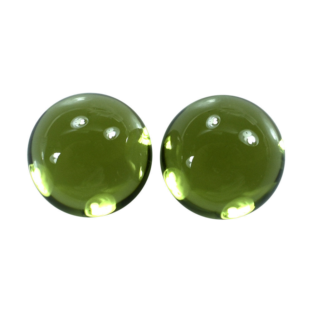 PERIDOT PLAIN CAB (GREEN/CLEAN) ROUND 7.00X7.00 MM 1.80 Cts.