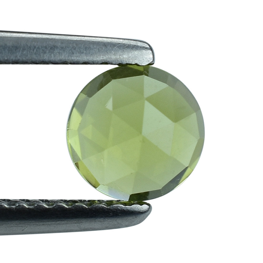 PERIDOT ROSE CUT (GREEN/EYE CLEAN) ROUND 6.00X6.00 MM 0.89 Cts.