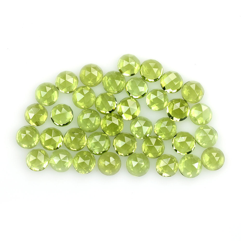 PERIDOT ROSE CUT (GREEN/EYE CLEAN) ROUND 6.00X6.00 MM 0.89 Cts.