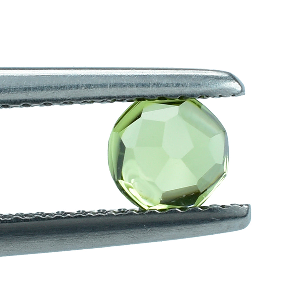 PERIDOT ROSE CUT (GREEN/EYE CLEAN) ROUND 5.00X5.00 MM 0.57 Cts.