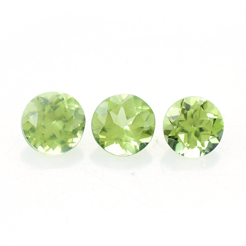 PERIDOT CUT (GREEN/CLEAN) ROUND 3.50X3.50 MM 0.21 Cts.