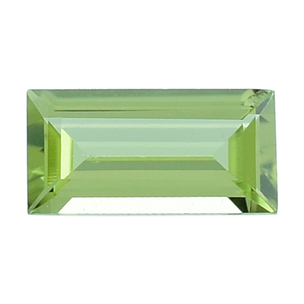 PERIDOT STEP CUT BAGUETTE (GREEN COLOR\CLEAN) 5.00X2.50 MM 0.20 Cts.