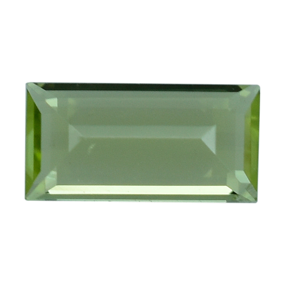 PERIDOT STEP CUT BAGUETTE (GREEN COLOR\CLEAN) 5.00X2.50 MM 0.20 Cts.