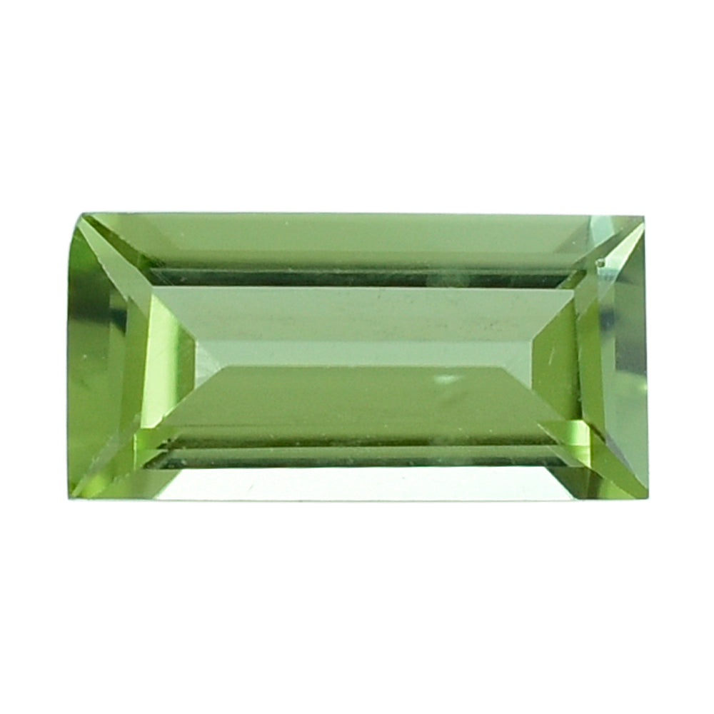 PERIDOT STEP CUT BAGUETTE (GREEN COLOR\CLEAN) 6.00X3.00 MM 0.35 Cts.