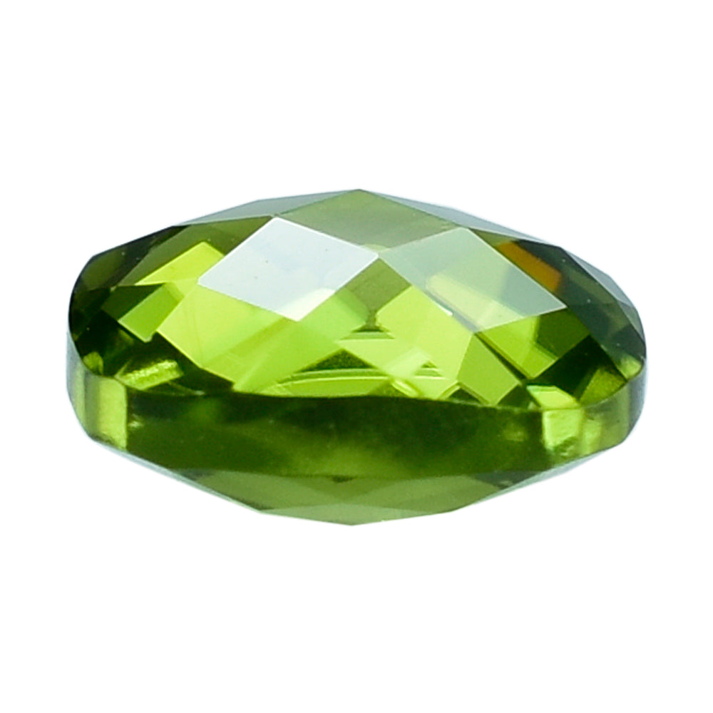 PERIDOT CHECKER CUT (GREEN/CLEAN) CUSHION 8.00X8.00 MM 2.17 Cts.