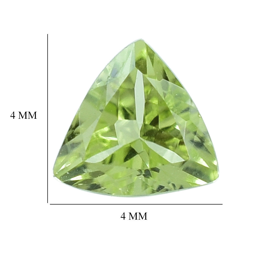 PERIDOT CUT (GREEN/CLEAN) TRILLIAN 4.00X4.00 MM 0.24 Cts.