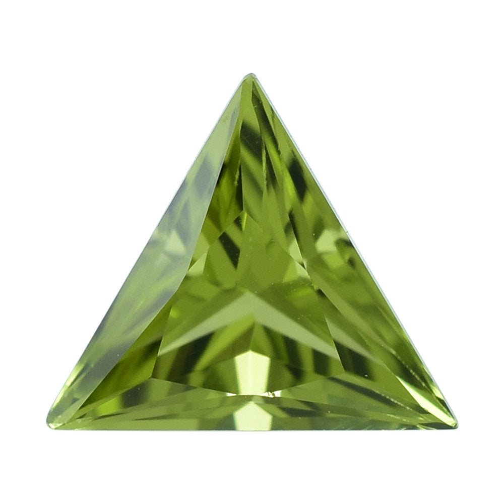 PERIDOT CUT (GREEN/CLEAN) TRIANGLE 6.00X6.00 MM 0.72 Cts.