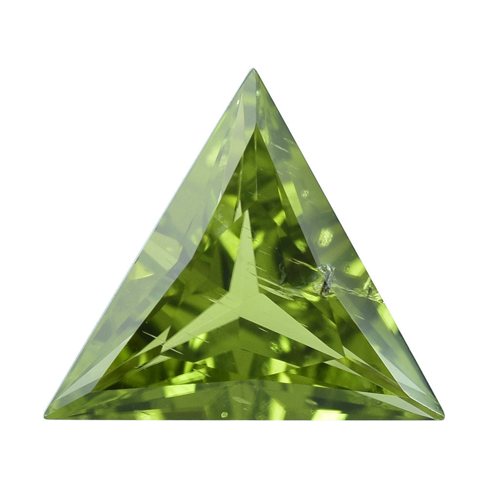 PERIDOT CUT (GREEN/CLEAN) TRIANGLE 10.50X10.50 MM 2.85 Cts.