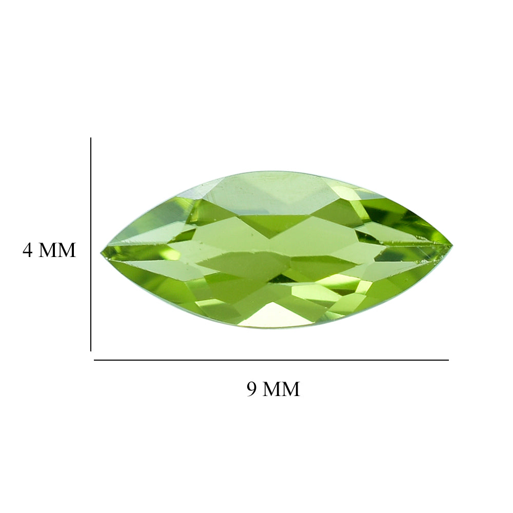 PERIDOT CUT (GREEN/CLEAN) MARQUISE 9.00X4.00 MM 0.76 Cts.