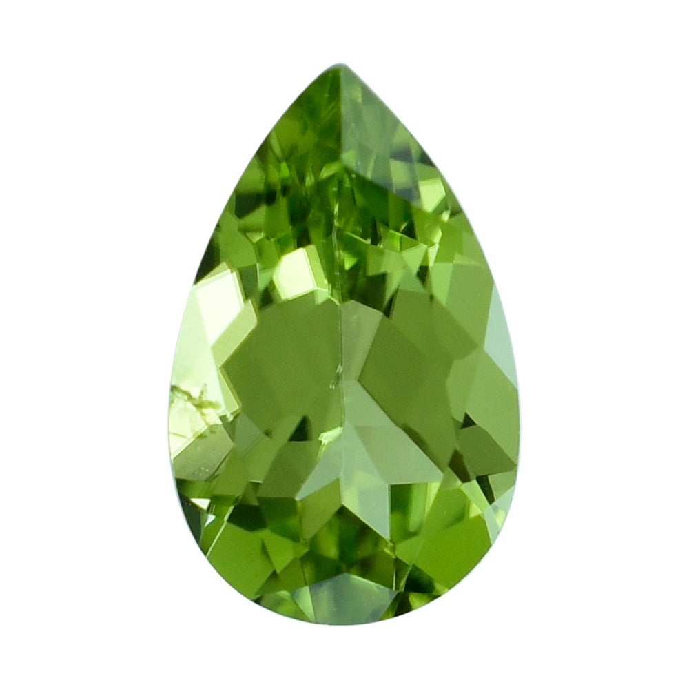 PERIDOT CUT (GREEN/CLEAN) PEAR 8.00X5.00 MM 0.80 Cts.