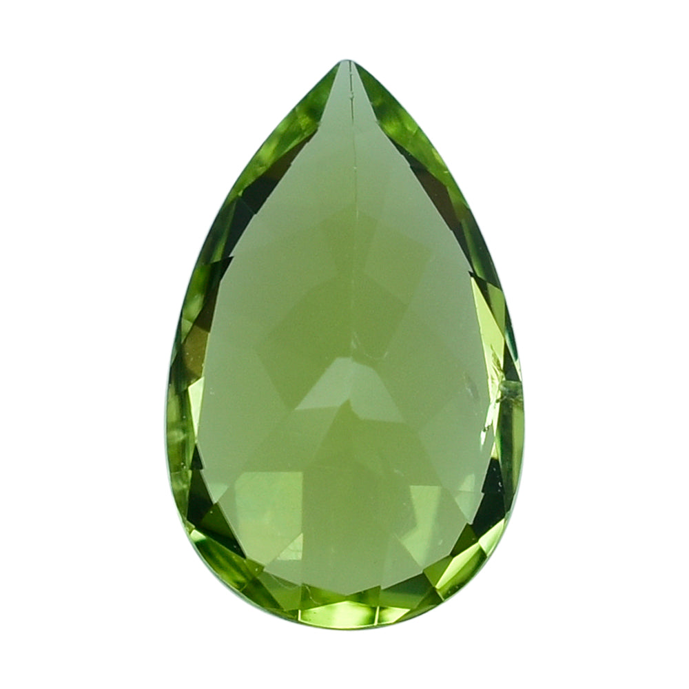 PERIDOT CUT (GREEN/CLEAN) PEAR 8.00X5.00 MM 0.80 Cts.