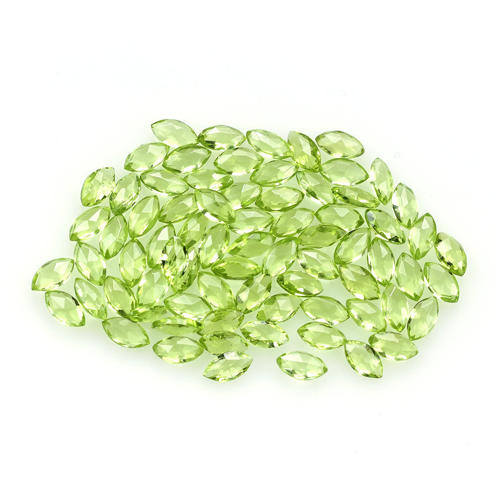 PERIDOT ROSE CUT BRIOLETTE (GREEN/CLEAN) MARQUISE 5.50X3.00 MM 0.28 Cts.