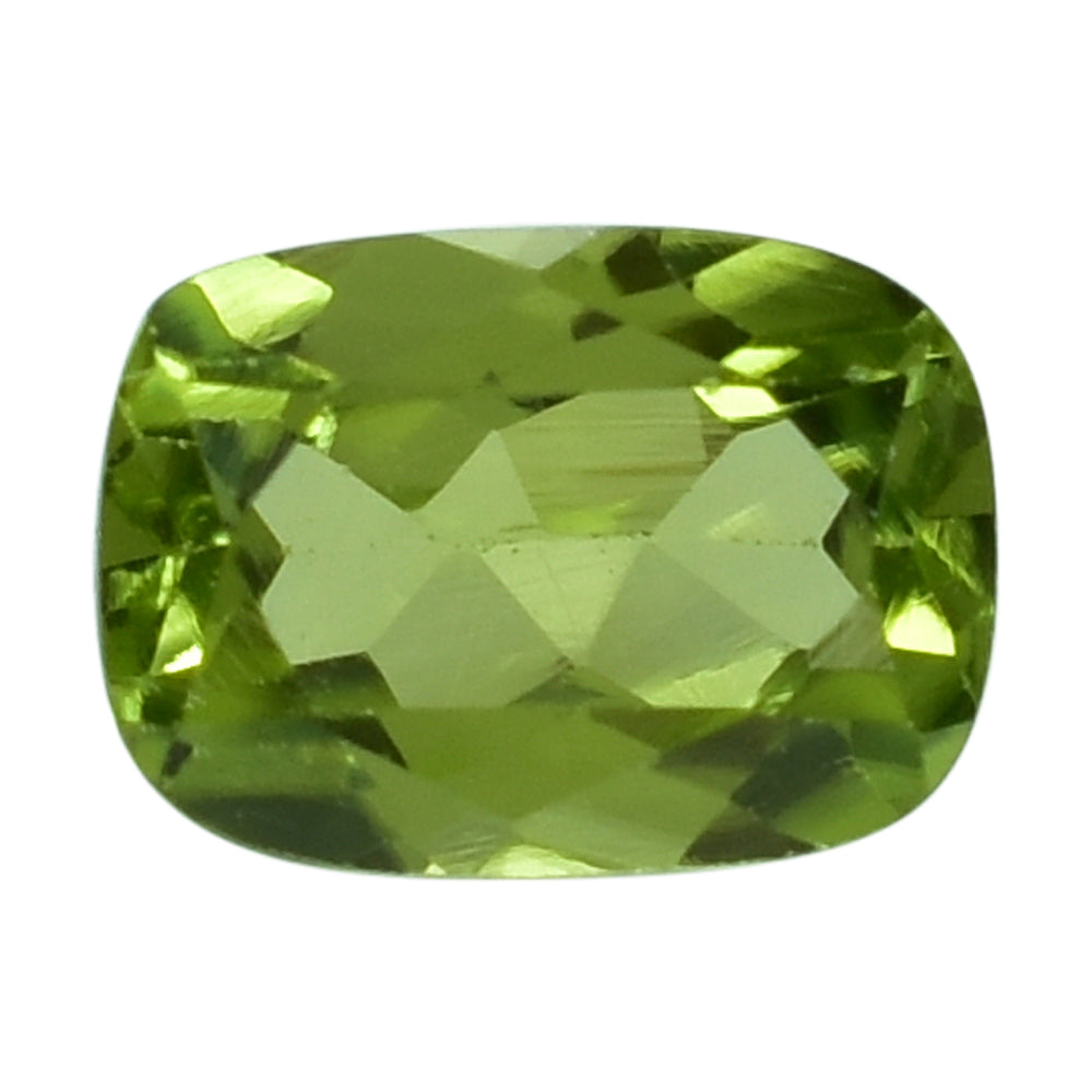 PERIDOT CUT CUSHION (TOP) 7X5MM 1.06 Cts.