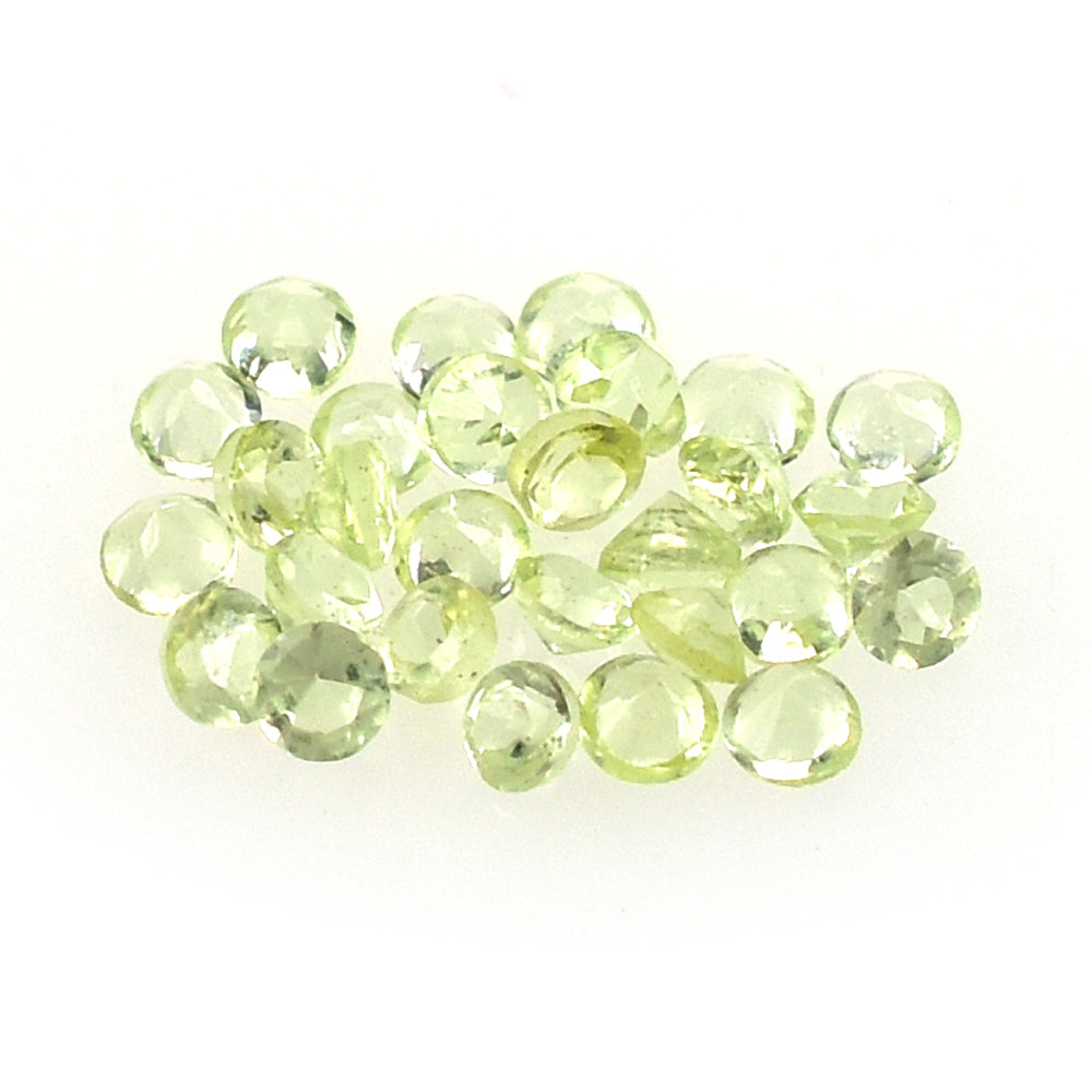 PERIDOT CUT ROUND (SI) 1.00MM 0.01 Cts.